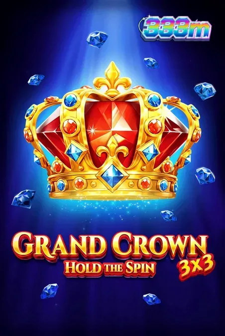 Interface do jogo de slot 3x3 Grand Crown com símbolos de frutas e coroas douradas